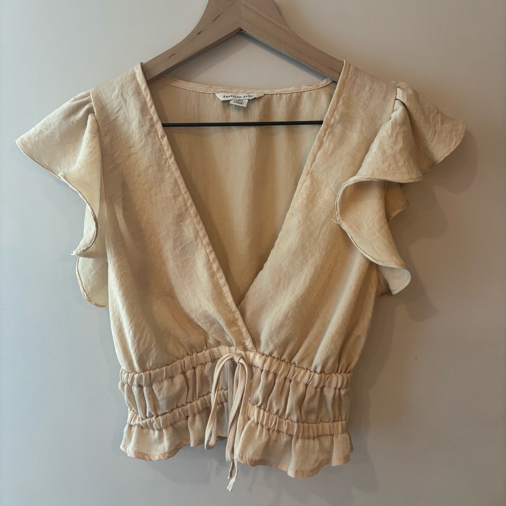 American Eagle Outfitters Satin Blouse